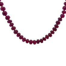 Natural Ruby Opera Necklace | Smooth 9-10mm Rondelle Beads 87 Pcs 620.50 Carats | Crimson Red VVS Clarity | 26.4 Inch