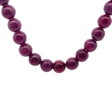 Natural Ruby Plain Ball Gemstone Precious Gemstone Necklace