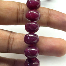 Natural Ruby Premium Necklace | Smooth 11-12mm Rondelle Beads 76 Pcs 889.10 Carats | Deep Crimson Red VVS Clarity | 27