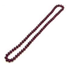 Natural Ruby Premium Necklace | Smooth 11-12mm Rondelle Beads 76 Pcs 889.10 Carats | Deep Crimson Red VVS Clarity | 27