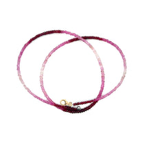 Natural Ruby Rondelle Facet Cut Beads Precious Necklace