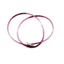 Natural Ruby Rondelle Facet Cut Beads Precious Necklace