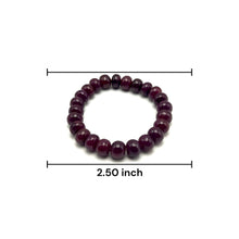 Natural Ruby Stretch Bracelet | Smooth 10-11mm Rondelle Beads | 24 Pcs 206.70 Carats | Scarlet Red VVS Clarity
