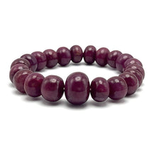 Natural Ruby Stretch Bracelet | Smooth 10–15mm Rondelle Beads 21 Pcs 266.85 Carats | Burgundy Red VVS Clarity | Genuine