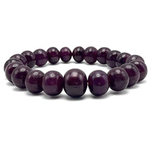Natural Ruby Stretch Bracelet | Smooth 9-13mm Rondelle Beads 21 Pcs 227 Carats | Merlot Red VVS Clarity | Adjustable