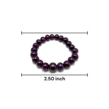 Natural Ruby Stretch Bracelet | Smooth 9-13mm Rondelle Beads 21 Pcs 227 Carats | Merlot Red VVS Clarity | Adjustable