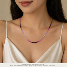 Natural Shaded Ruby Rondelle Facet Cut Beads Precious Necklace