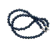 Natural Silver Sunstone Plain Ball Semiprecious Necklace