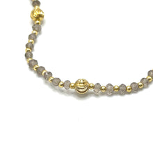 Natural Smoky Quartz | 925 Sterling Silver | Faceted Rondelle Beaded Necklace | 4mm | VVS1 Clarity | 18 Inch Strand
