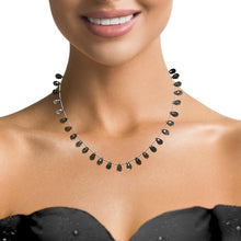 Natural Smoky Quartz Briolette Drop Beads Semiprecious Necklace - Necklace