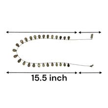 Natural Smoky Quartz Briolette Drop Beads Semiprecious Necklace - Necklace