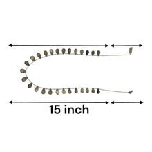 Natural Smoky Quartz Gemstone Necklace | Drop 10x6mm Briolette Cut Gemstone Beads | 15 Inch Handcrafted Jewelry