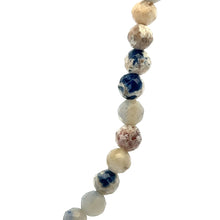 Natural Sodalite Necklace | Round 6mm Cut Gemstone Beads | 16.5 Inch Handmade Jewelry - Necklace