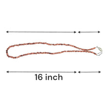 Natural Brown Sunstone Plain Ball Semiprecious Necklace