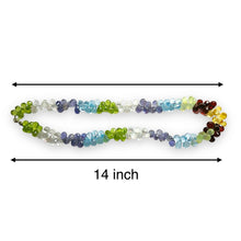 Natural Swiss Blue Topaz Citrine Prehnite Iolite White Topaz Garnet Peridot Gemstone Necklace
