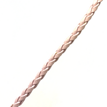 Natural Swiss Blue Topaz Gemstone 10mm Drop Shape Pendant With Light Pink Twisted Cord Necklace Believed To Support