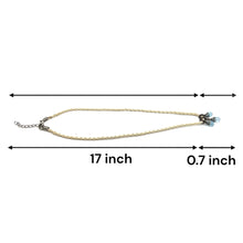 Natural Swiss Blue Topaz Pendant Gemstone 10mm Drop Shape With White Twisted Cord Necklace Associated With Clarity