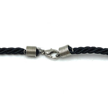 Natural Tiger’s Eye Gemstone Pendant Necklace 18mm Ball with Black Twisted Cord Powerful Jewellery - Necklace