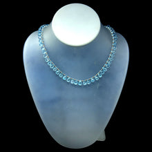 Blue Topaz Necklace Drop Briolette Cut Top Sky Blue Silver 925 Handmade Natural Gemstone Jewelry