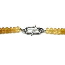 Black Tourmaline Natural, Citrine, and Peridot Gemstone Necklace