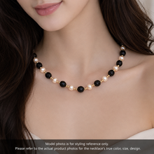 Natural Tourmaline & Pearl Gemstone Handmade Necklace