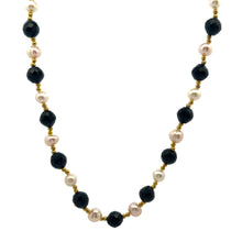 Natural Tourmaline & Pearl Gemstone Handmade Necklace