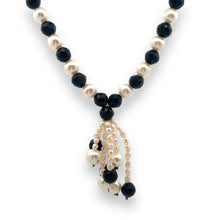 Natural Tourmaline & Pearl Gemstone Handmade Necklace