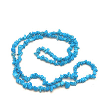 Natural Turquoise Necklace Chips Plain Smooth Cut 9x4mm VS Clarity Tiffany Blue Color Loose Gemstone Necklace - Necklace