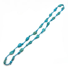 Natural Turquoise Nugget Chips Handmade Necklace Plain Smooth Cut 20x15mm Gemstone Jewelry - Necklace