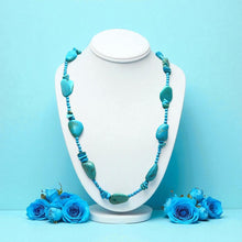 Natural Turquoise Nugget Chips Handmade Necklace Plain Smooth Cut 20x15mm Gemstone Jewelry
