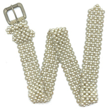 Handcrafted Jacket Design Pearl Buckled Belt Unique Giftware