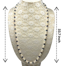 Pearl Classic Two-Tone Multi-Layered Necklace and Earring Set