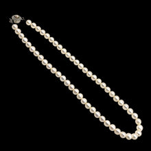 Pearl White Classic Plain Ringed Necklace