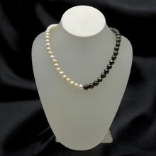 Pearl Modern Style White and Dark Brown Necklace