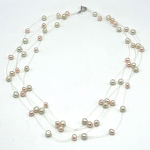 Pearl Elegant Two-Tone Station Style Necklace