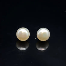 Pearl Stud Earrings | White Freshwater Pearl | Button Shape | Plain Smooth | 8mm-9mm-10mm| Birthstone Jewelry | Bridal