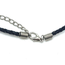 Pendant Yellow Stone Drop Shape 16mm With Black Twisted Cord Necklace Bold Color Evil Eye Protection - Necklace