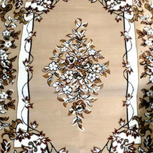 Persian Rectangle Carpet Beige Floral Textured  5.25x7ft Rug