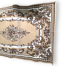 Persian Rectangle Carpet Beige Floral Textured  5.25x7ft Rug