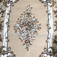 Persian Rectangle Carpet Beige Floral Textured  5.25x7ft Rug