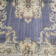 Persian Rectangle Carpet Viking Blue Floral Texture 5.25x7 ft Rug