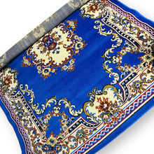 Persian Rectangle Carpet Viking Blue Floral Texture 5.25x7 ft Rug