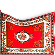 Persian Renaissance Carpet Rectangle Red Medallion  5.25x7 ft Rug