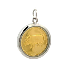 Pig Chinese Zodiac Pendant – Handcrafted Tri-Dhatu Talisman in Gold Silver & Copper for Abundance Joy & Honest