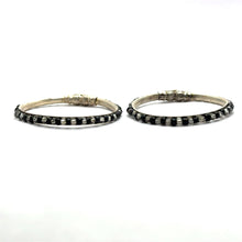 Premium German Silver Baby Black Bead Kada Set – Lightweight & Adjustable Infant Jewelry Gift - Bracelet