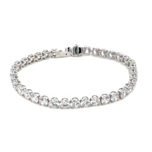 Classic Premium White Cubic Zirconia Tennis Bracelet 925 Sterling Silver 5x5mm CZ 7.48’’ Timeless Design - Bracelet