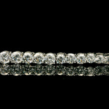 Premium White Cubic Zirconia Tennis Necklace | 925 Sterling Silver 4-8mm Round Excellent Quality Zirconia Stones 18