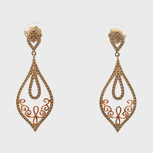 18K Yellow Gold Vintage Inspired Earring Mounting