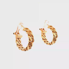 18K Yellow Gold Hoop Earring Mounting