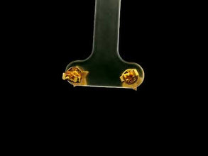 18K Yellow & White Gold | Natural Diamond Star Motif Stud Earrings | Round Cluster Jewelry